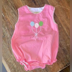 Beaufort Bonnet pink birthday balloon bubble size 12-18 mos, barely used